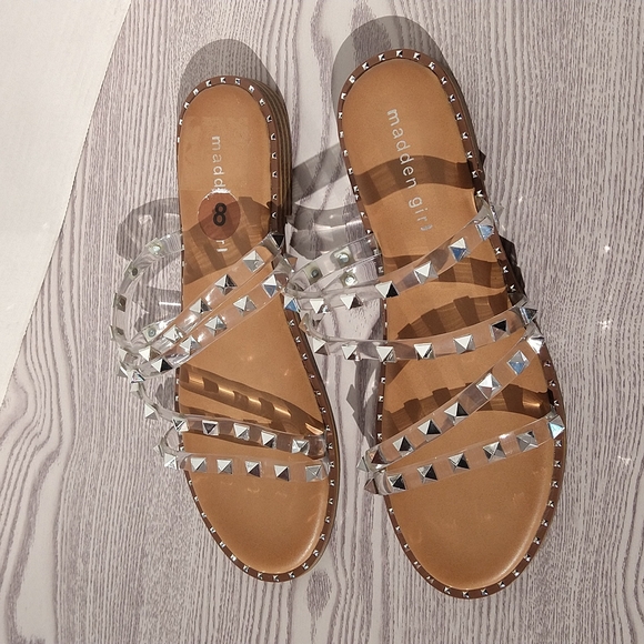 Madden Girl Fresh Studded Slip-on Sandals size 8 - Picture 7 of 12